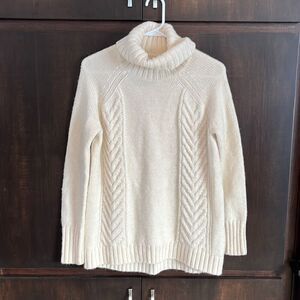 American Eagle Cream Wool Alpaca Sweater Size Small